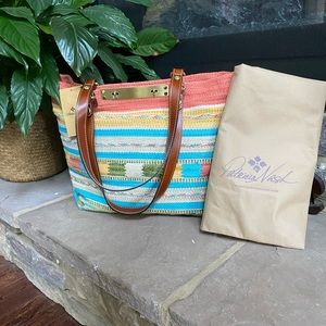 Patricia Nash hand loomed cotton tote